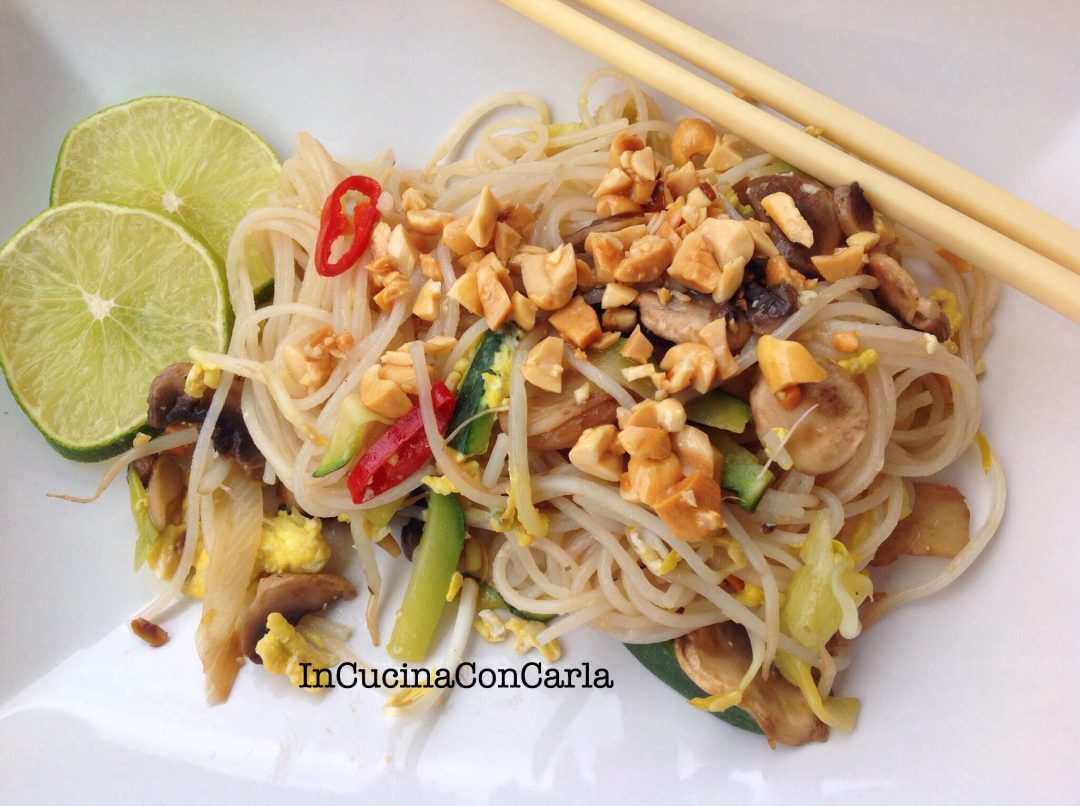 Spaghetti di riso Pad Thai