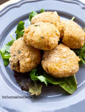 Crocchette di patate e prosciutto al forno