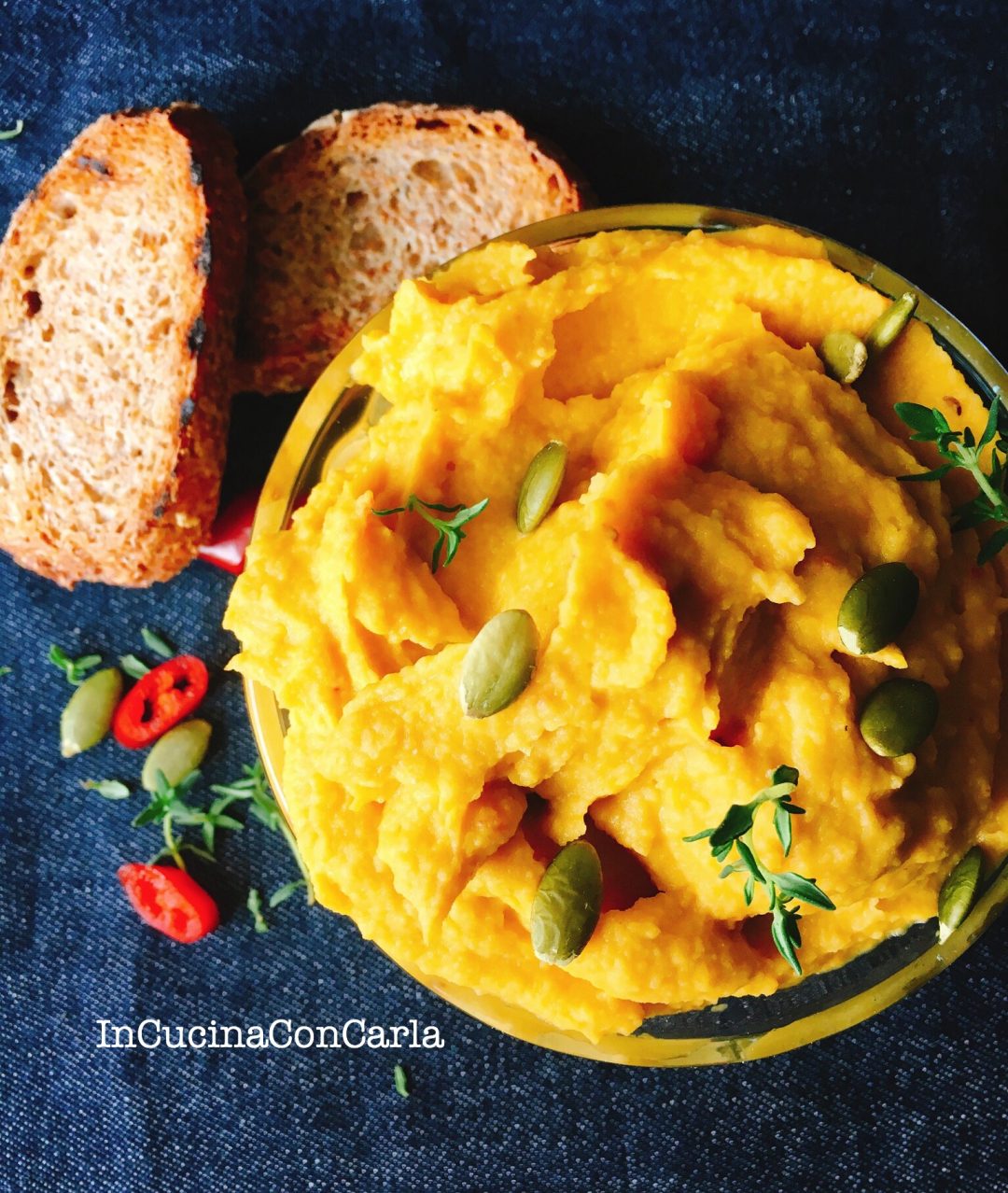 Hummus di zucca e ceci