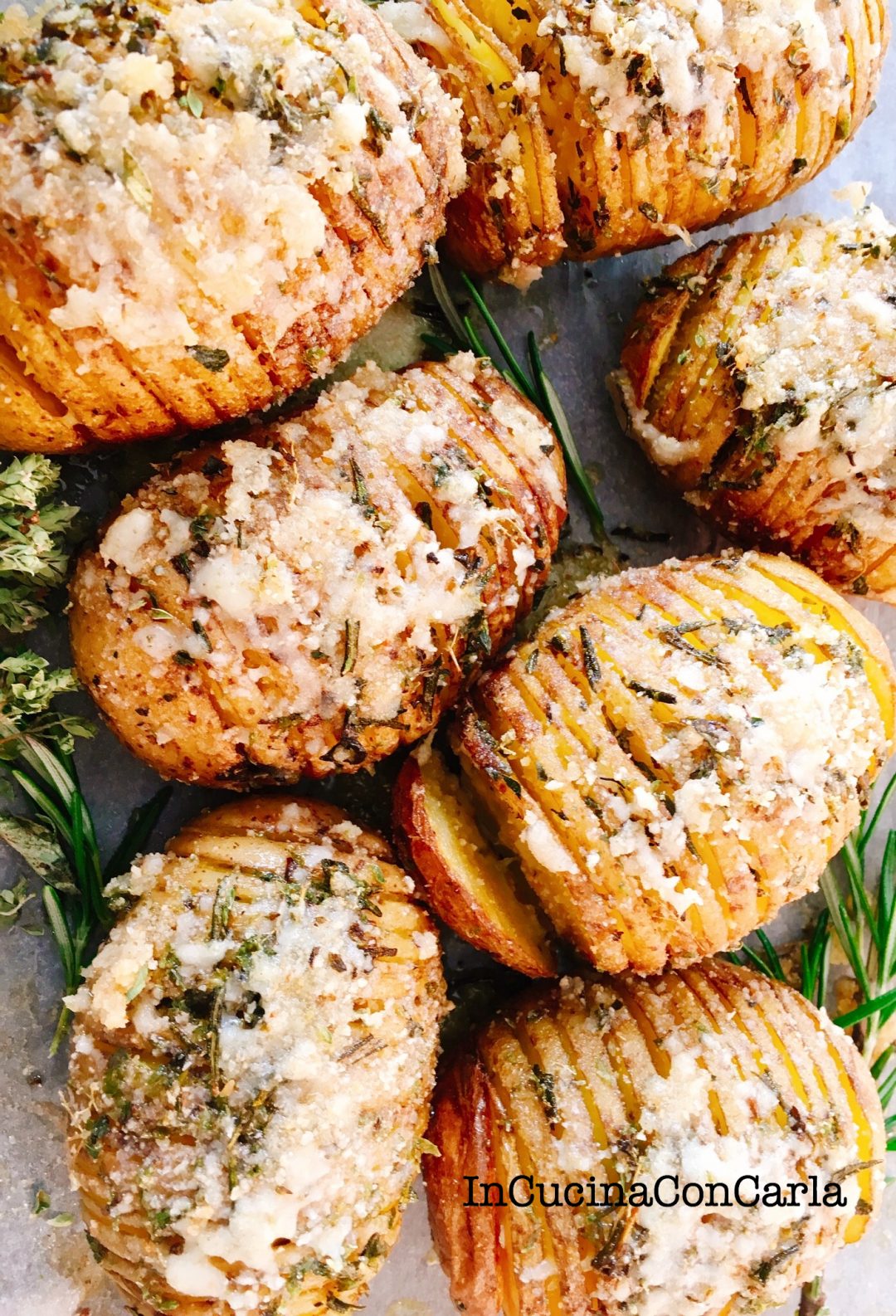 Patate hasselback