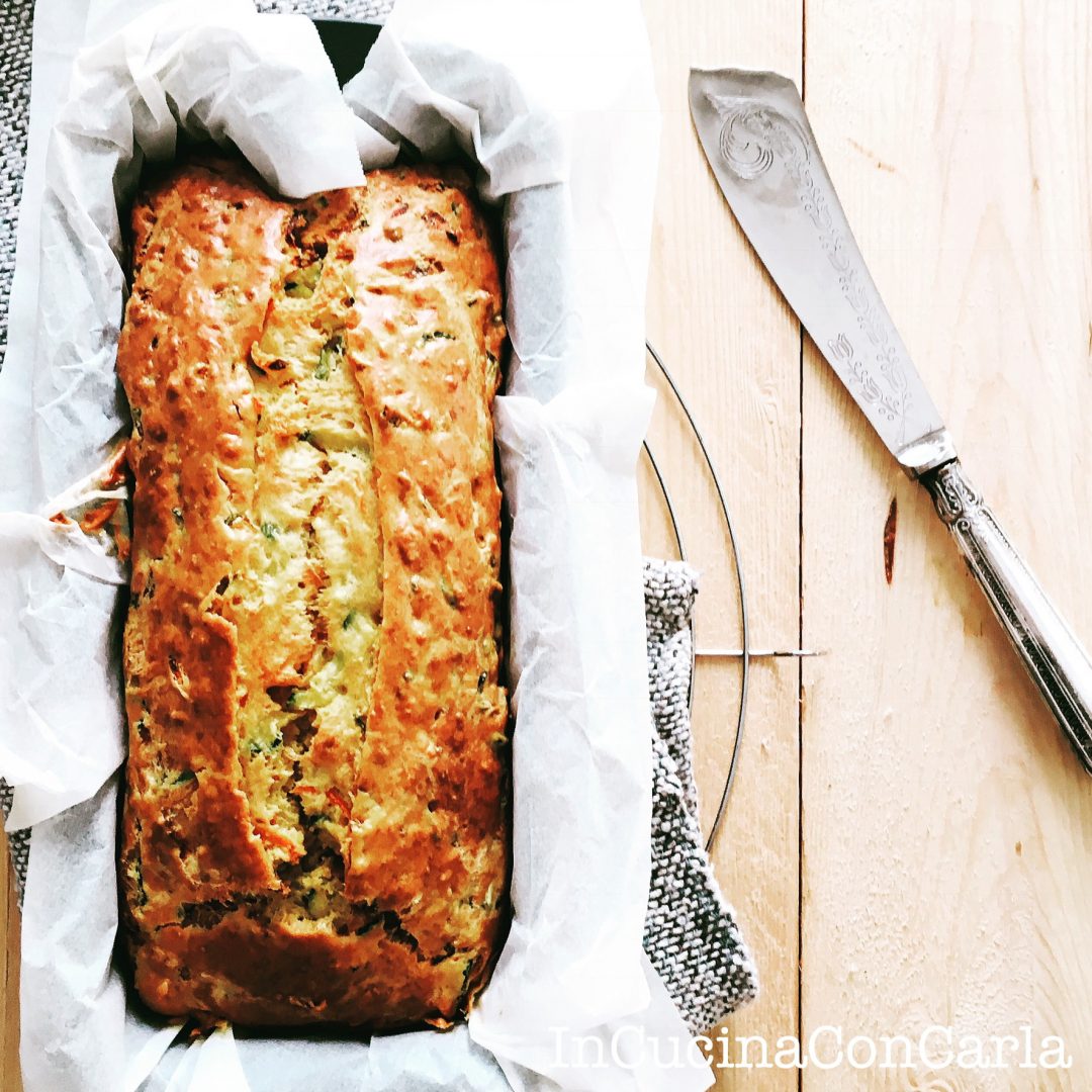 Plumcake alle verdure e curcuma